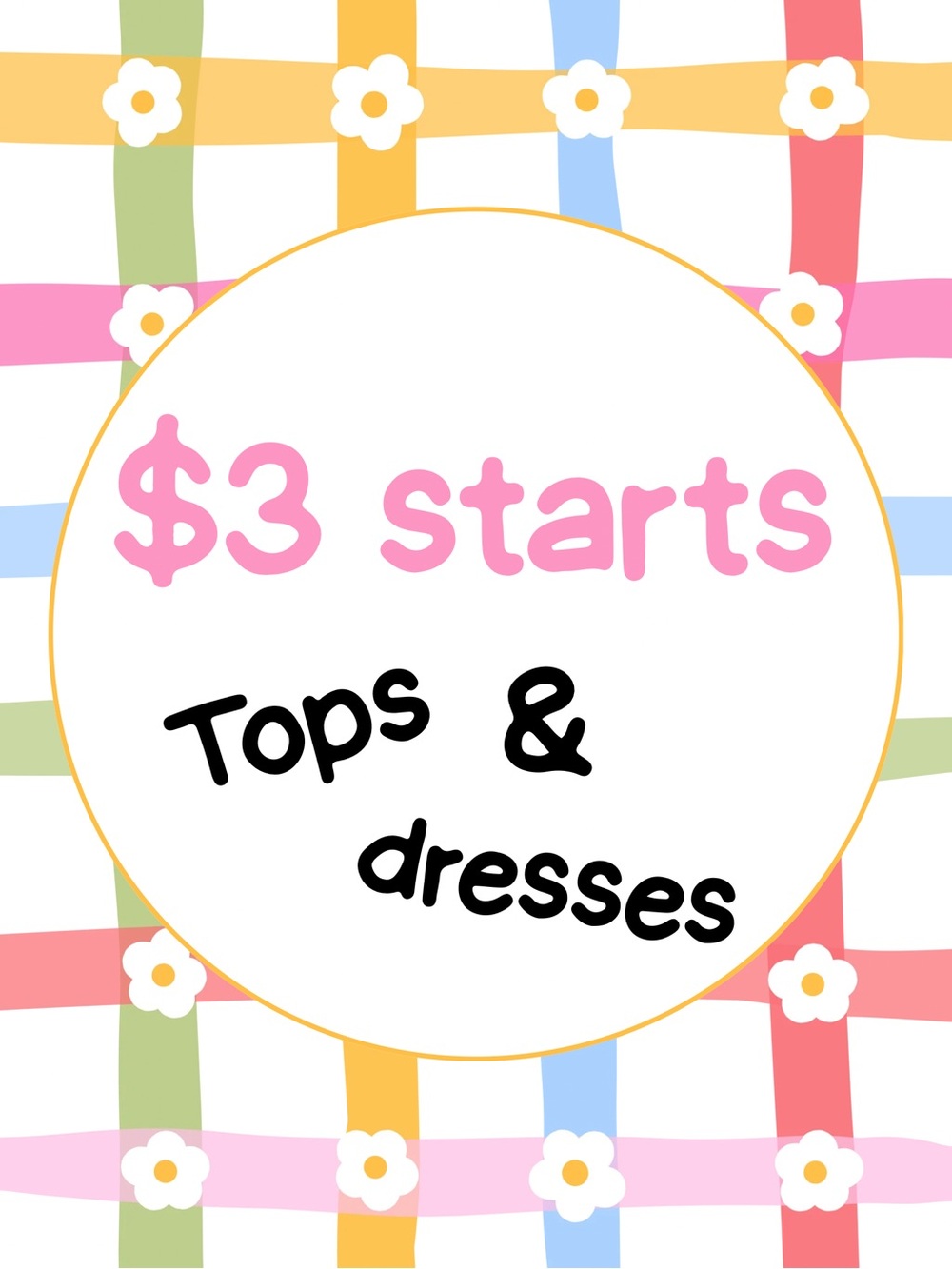 UNLISTED ITEM - $3 Tops and Dresses